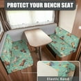 thumbnail image 2 of XYZCANDO Horse RV Dinette Cushion Covers Stretchable RV Accessories Comfortable Sofa Covers Washable Bench Cushion Universal Loveseat Sofa Chair Cover Furniture Protector Easy to Install Green, 2 of 7