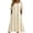 Khaki, variant on Summer Dress for Women Vertical Stripe Casual Short Sleeve Tunic with Side Pockets