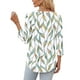 thumbnail image 5 of Blusa OFEEFAN casual elegante de manga 3/4 para mujer, talla grande 3XL, 5 of 5