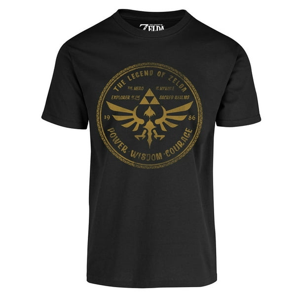 Playera Zelda Nintendo Caballero Power Wisdom Nintendo Playera manga corta