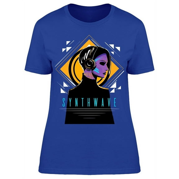 Retro Synthwave T-Shirt Women -Image by Shutterstock, Female x-Large
