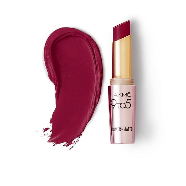LAKMÉ 9 à 5 Apprêt + Rouge à Lèvres Mat Red Velvet, 3,6 g