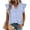 Light Blue #56, variant on WULMLEO Women's Striped V-Neck Button Down Blouse Casual Summer Tops Light Blue M