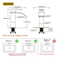 thumbnail image 5 of BESy Black Waterfall Spout Bathroom Faucet, Single Handle Bathroom Sink Faucet, Rv Lavatory Vessel Faucet with Deck Plate, 5 of 7