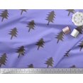 thumbnail image 3 of Soimoi Purple Cotton Voile Fabric Christmas Tree Printed Craft Fabric by the Yard 56 Inch Wide, 3 of 3