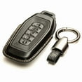thumbnail image 4 of Vitodeco Superior 3D Luxury Leather Key Fob Cover Case Protector Compatible with Infiniti QX80, 5-Button, Black, 4 of 5