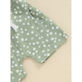 thumbnail image 6 of Toddler Baby Girl Summer Outfits Daisy Floral Print Short Sleeve T-Shirt Top and Shorts Set Cute Summer Clothes, 6 of 7