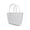 White, variant on 14 Inch EVA Perforated Beach Tote Bag, Waterproof Sandproof Rubber Handbag for Pool Grocery Travel Sports