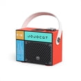 thumbnail image 2 of Altavoz Bluetooth Altavoz InaláMbrico Recargable con Soporte para Graves Profundos Tarjeta TF Unidad USB DecoracióN del Hogar, Rojo, 2 of 5