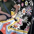 thumbnail image 3 of Xixirimido Vibrant Hippie Daisy Swirl Car Seat Covers for Backseat, Rear Bench Seat Cover Towel Saddle Blanket Seat Protector Universal Auto Accessories for Trucks Van SUV, 3 of 7