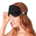 thumbnail image 3 of Kitsch Satin Sleep Mask, Adjustable Eye Mask for Sleeping, Satin Blindfold (Black), 3 of 3