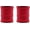 Red, variant on Pack of 2 Paper Raffia Ribbon Rolls 200 Yards for Kraft Packaging and Decoration (Red)