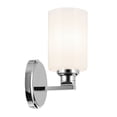 thumbnail image 2 of 55224CH Kichler Lighting Gioe - 1 Light Wall Sconce-9.5 Inch Tall and 5 Inch Wide-Chrome Finish-White Glass Color, 2 of 5