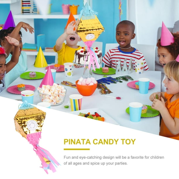 Pack pinata souple Joyeux Anniversaire Pop + 100 jouets - My Party Kidz