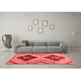 thumbnail image 3 of Ahgly Company Machine Washable Indoor Rectangle Abstract Red Modern Area Rugs, 2' x 5', 3 of 4