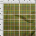 thumbnail image 2 of oneOone Cotton Poplin Twill Dark Olive Green Fabric Madras Check Sewing Craft Projects Fabric Prints By Yard 56 Inch Wide, 2 of 4