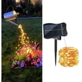 thumbnail image 1 of Cadena de luces solares en forma de cascada ZNYCYE 200 LED, 8 modos, IP65, 1 of 7