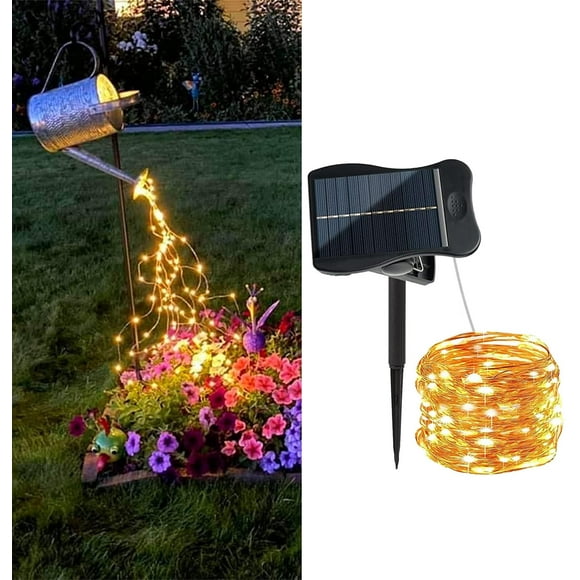 Cadena de luces solares en forma de cascada ZNYCYE 200 LED, 8 modos, IP65