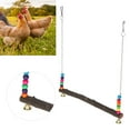 thumbnail image 1 of Escalera de Columpio de Pollo, Percha de Pájaro Juguete Colorido natural Perca de Pollo de Madera No Tóxico para Gallinas de Pollo Para Pájaro para Jugar para Abrenarar, 1 of 7