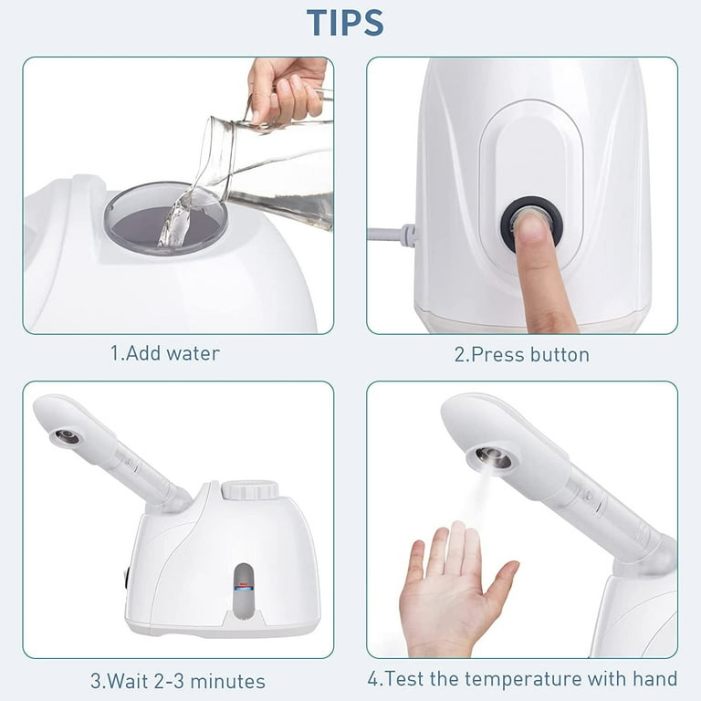 Fixdono Nano Ionic Facial Steamer, Warm and Cold Mist with