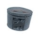 thumbnail image 5 of Caja para guardar sombreros, con tapa a prueba de polvo, para guardar juguetes de peluche y animales, con ala redonda Gris Medio, 5 of 9