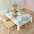 thumbnail image 3 of Pioneer Flower Floral Print Pattern Rectangle Tablecloth 60"x102", Waterproof Polyester Table Cloth, Wipeable Spillproof for Dining Camping Indoor Outdoor, 3 of 6