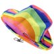thumbnail image 1 of KAKOWELY Sombrero de vaquero arcoíris para fiesta de disfraces del desfile del orgullo Sombrero de vaquero Sombrero arcoíris del desfile del orgullo, 1 of 5