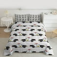 thumbnail image 2 of Feelyou Grey Police Car Queen Comforter Set, Kids Boys Girls Bedding Comforter Set, 3pcs, 2 of 8
