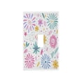 thumbnail image 2 of IAUYY Retardant PC Material Unused Outlet Cover Switch Plate Covers Easy DIY Installation with Screws Light Switch Cover Plate Hand-drawn Colorful Fireworks, 2 of 9