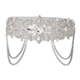 thumbnail image 2 of Diadema con diamantes de imitación Sunnimix tocado con borlas Accesorios para disfraces, 2 of 8