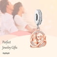 thumbnail image 3 of ROSIANNA 925 Sterling Silver Charm for Bracelets Two-tone Mom Dangle Charm Women Bracelet Charm, 3 of 6