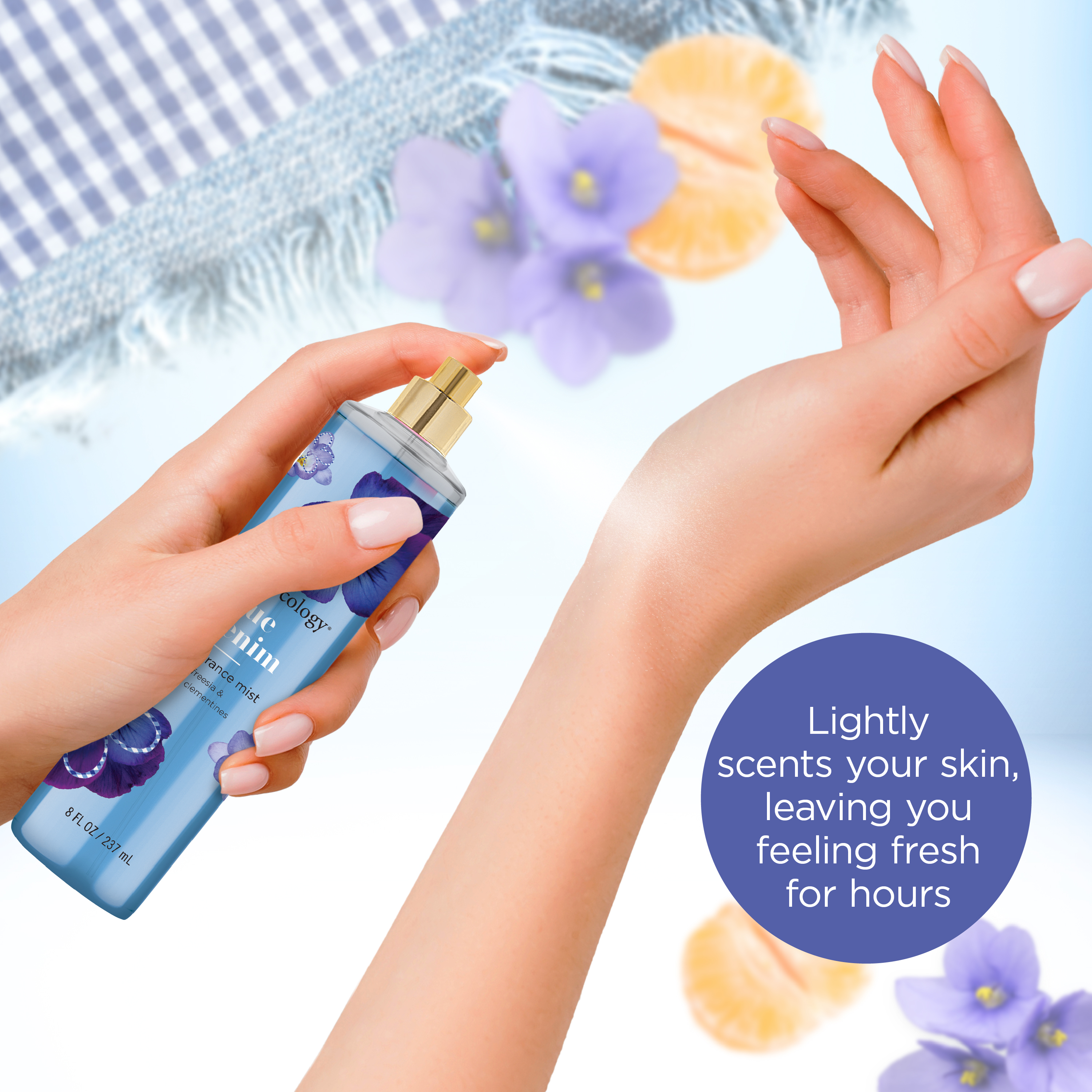 Bodycology Blue Denim Fragrance Body Mist, 8 fl oz photo 3