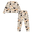 thumbnail image 7 of Renewold Womens Halloween Pajamas Fall Cozy Loungewear Plus Size Long Sleeve Sleepwear Drawstring Pajama Sets Witch Skull Two Piece Jogger Set Spider Web Nightwear Size XL, 7 of 7