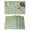 White Gray Green, variant on Green Brown Wildflowers Placemats Set of 8, Modern Floral Butterfly Plant Placemats for Dining Table, Place Mats for Kitchen Tabletop, Waterproof Wipeable Dining Table Mats Set