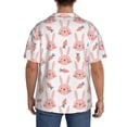 thumbnail image 3 of Sikiie Rabbit Is And Carrots Men's Wrinkle Free Untucked Cuban Shirt Business Casual Button Down Shirts Short Sleeve ShirtLarge, 3 of 5