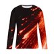 thumbnail image 3 of Blusas y camisas de manga larga y cuello redondo para hombre, camisetas casuales con estampado de moda y cuello redondo, blusas de licra de manga corta para hombre., 3 of 4