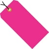 Box Partners Shipping Tags Pre-Strung 13 Pt. 3 3/4" x 1 7/8" Fluorescent Pink 1000/Case G12032E