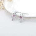 thumbnail image 4 of CACA LADY 925 Sterling Silver October Birthstone Dangle Earrings for Women Birthday Jewelry for Women, 4 of 5