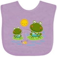 thumbnail image 3 of Inktastic Fishing Frogs Cute Fisherman Boys Baby Bib, 3 of 4