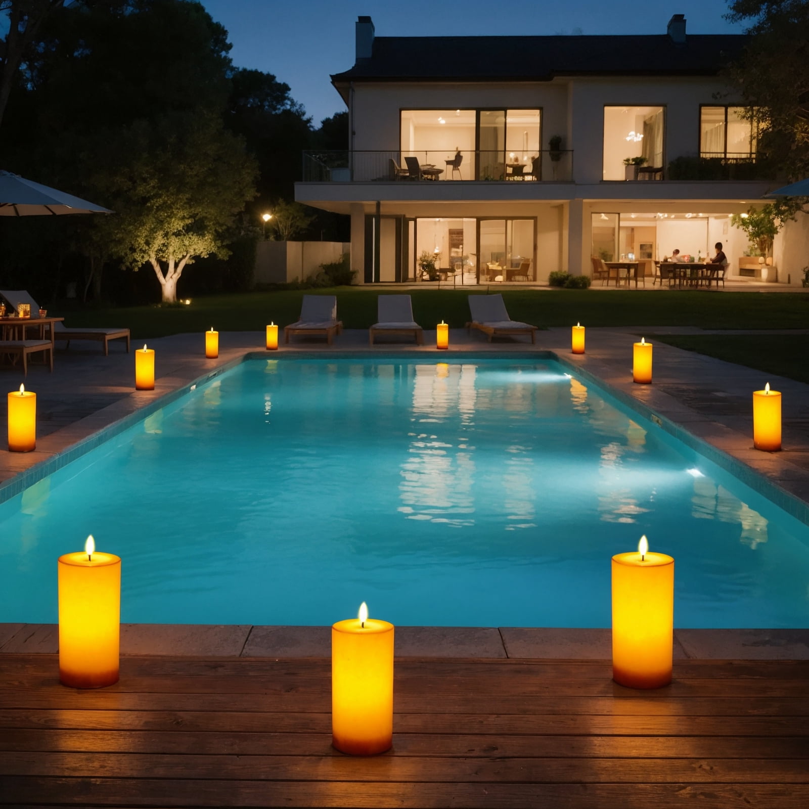 IMAGE 4"x8" Ivory White Outdoor Waterproof Flameless Candles with Timer & Remote Control (2 Pack)