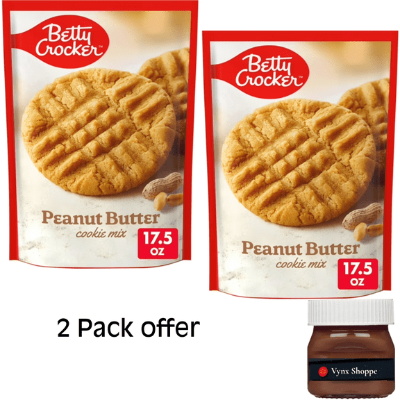 Betty Crocker Peanut Butter Cookie Mix, Holiday Baking, 17.5 oz