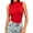 Sleeveless-Red, variant on MOYIKO Mock Turtleneck for Women Fitted Sleeveless Tops Tight Shirts Tees