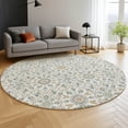 thumbnail image 6 of Addison Rugs Mayfield Premium Machine Washable Transitional Panel Ivory Round Rug, 8' x 8', 6 of 6