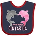 thumbnail image 3 of Inktastic You're Flippin' Fintastic Dolphins Boys or Girls Baby Bib, 3 of 4