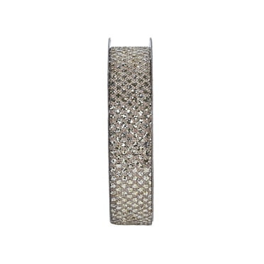 Gwen Studios 5/8" Burlap Glitter Ribbon, 3 yards