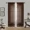 Brown, variant on Gorgeous Home 2pc Voile Sheer Window Curtain Panels, Rod Pocket, 84" long Solid Color Lilac