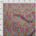 thumbnail image 2 of oneOone Cotton Flex Teal Green Fabric Batik Sewing Fabric By The Yard Printed Diy Clothing Sewing Supplies 40 Inch Wide, 2 of 4