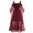 Wine, variant on Aboser Womens Renaissance Dress 2024 Off Shoulder Gothic Dress Vintage Trumpet Sleeve Medieval Costume Lace Maxi Dresses