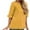 Yellow, variant on Admvng Womens Blouses Plus Size Fashion Solid Color Round Neck Ruffles Half Sleeves Casual Tops S-5XL