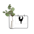 thumbnail image 1 of Winter Sport Female Skating Outline Metal Picture Frame Cerac Vase Decor, 1 of 2